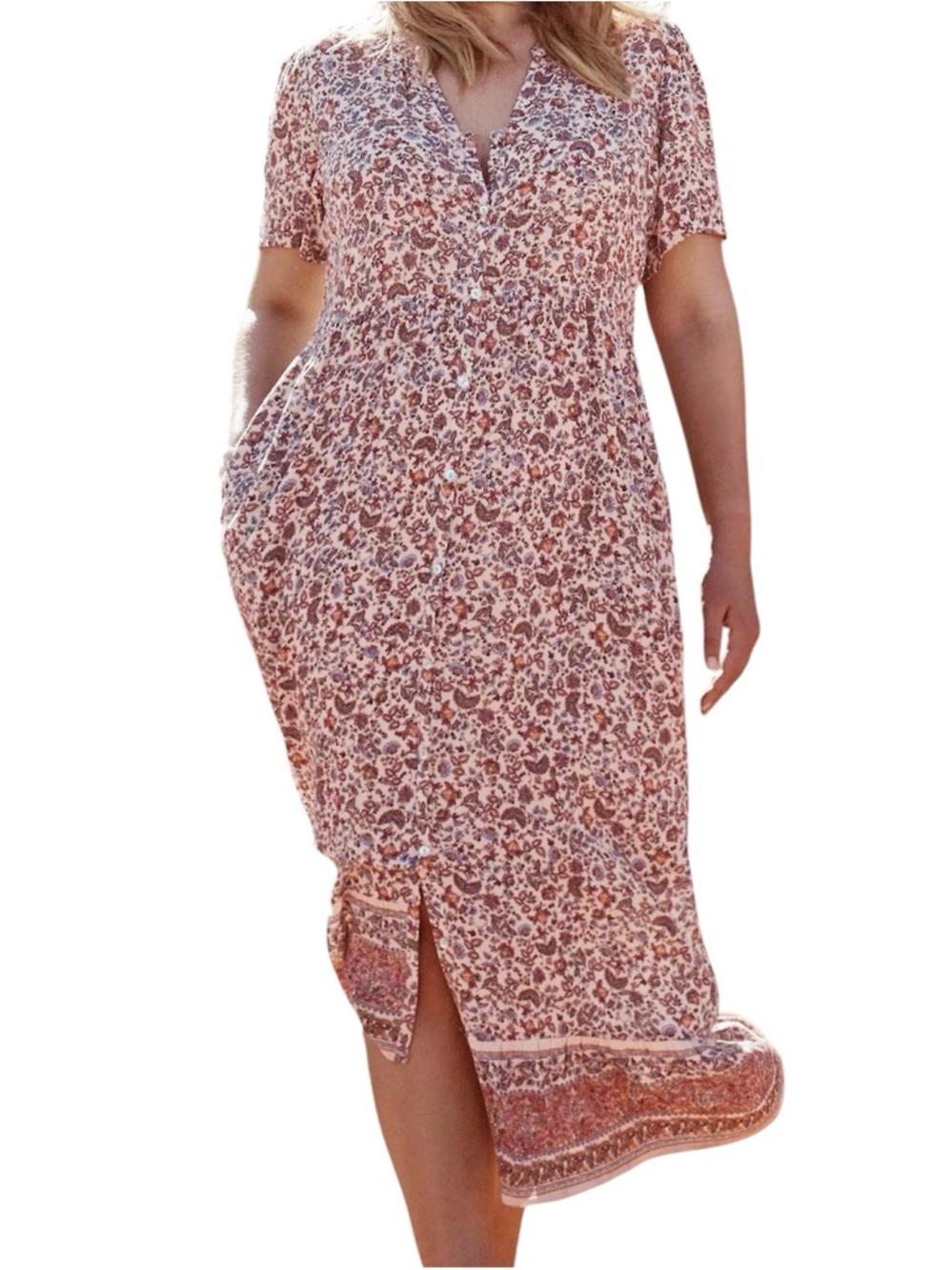 J Jill Desert Floral Maxi Dress